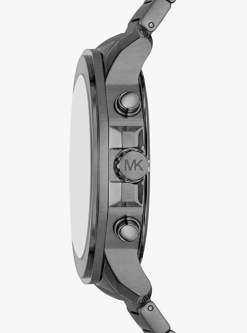 Oversized Prescott Gunmetal Watch in GUNMETAL | Michael Kors