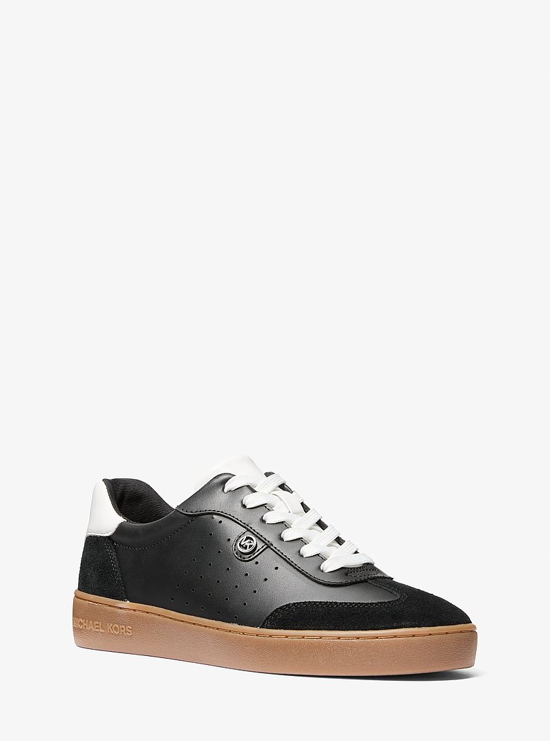 Scotty Leather Sneaker in BLACK | Michael Kors