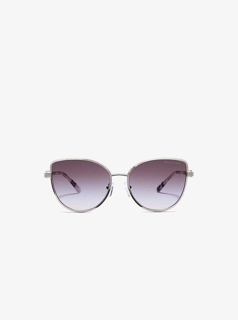 Catalonia Sunglasses in SILVER | Michael Kors