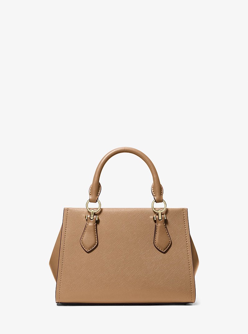 Marilyn Small Saffiano Leather Crossbody Bag in HUSK | Michael Kors