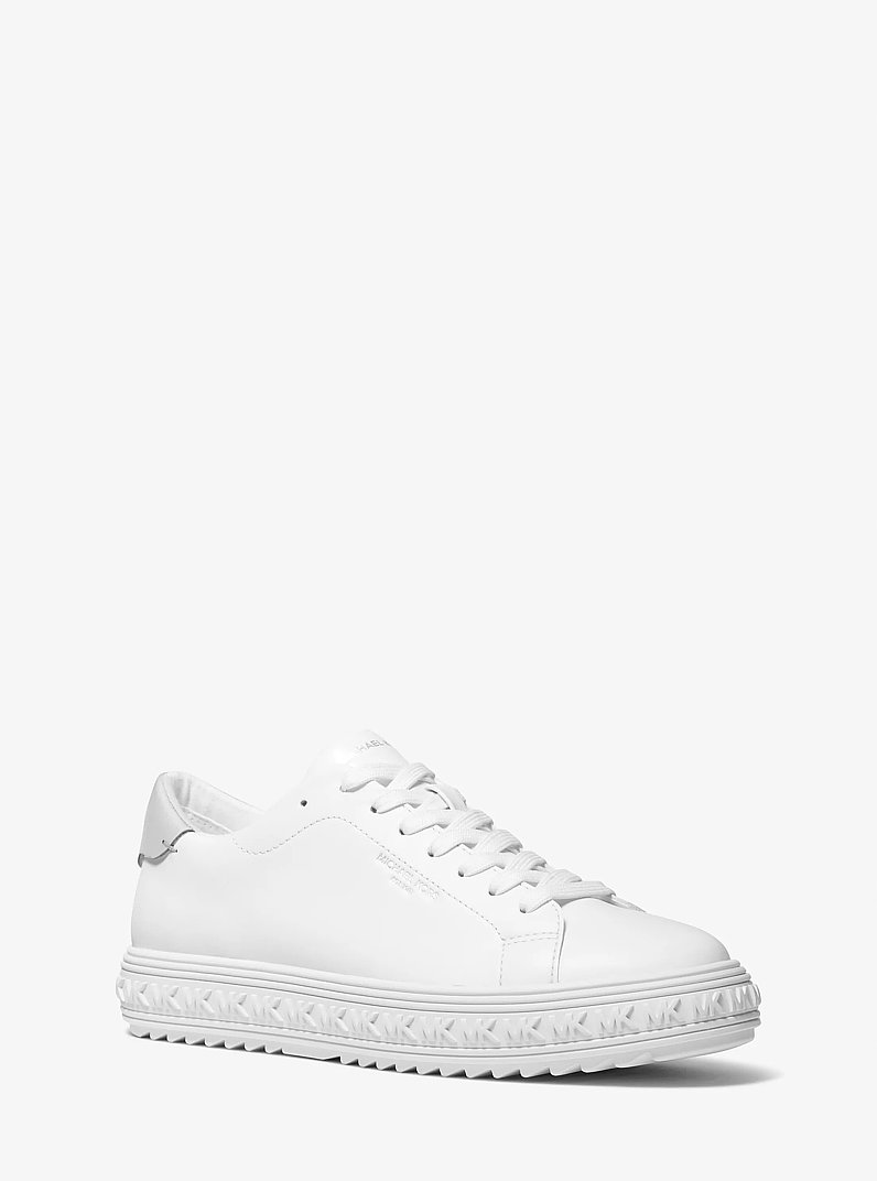Grove Leather Sneaker in OPTIC WHITE | Michael Kors