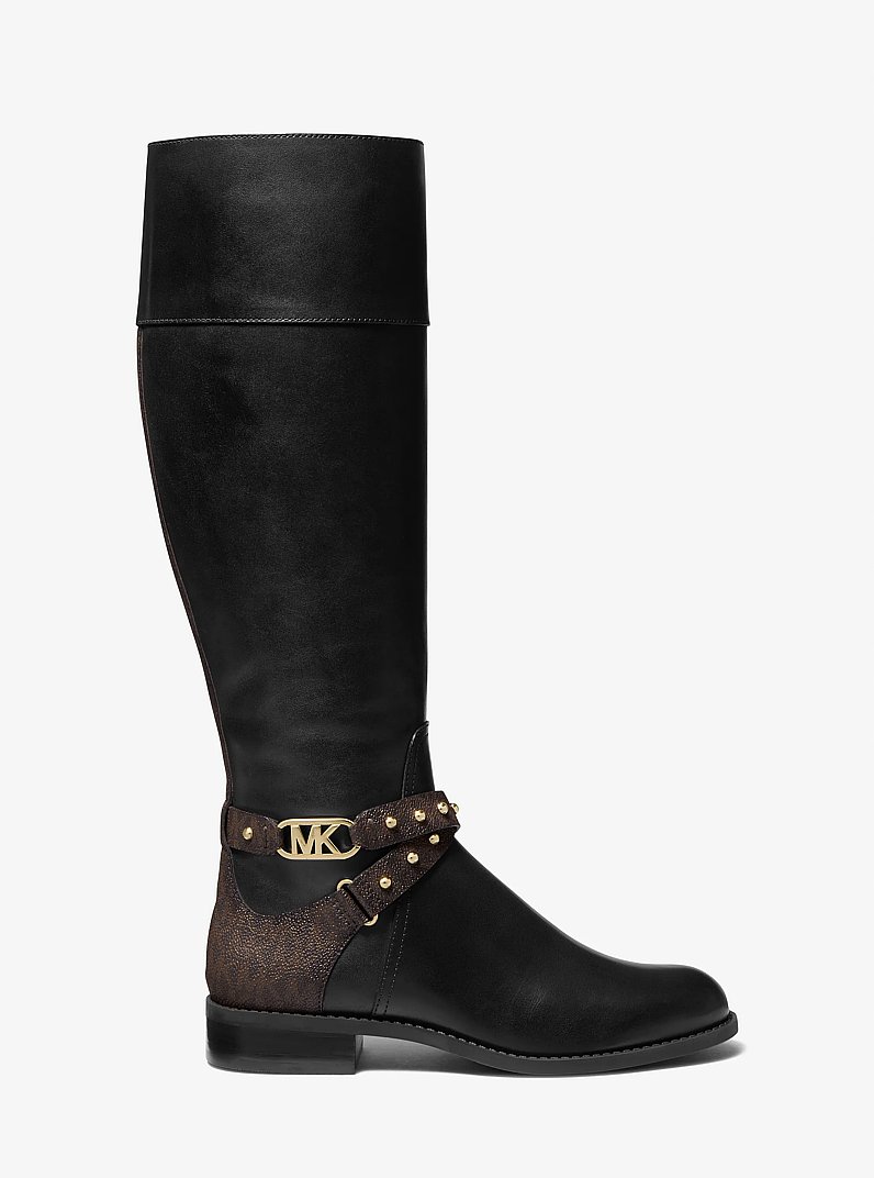 Kincaid Riding Boot in BLK/BROWN | Michael Kors