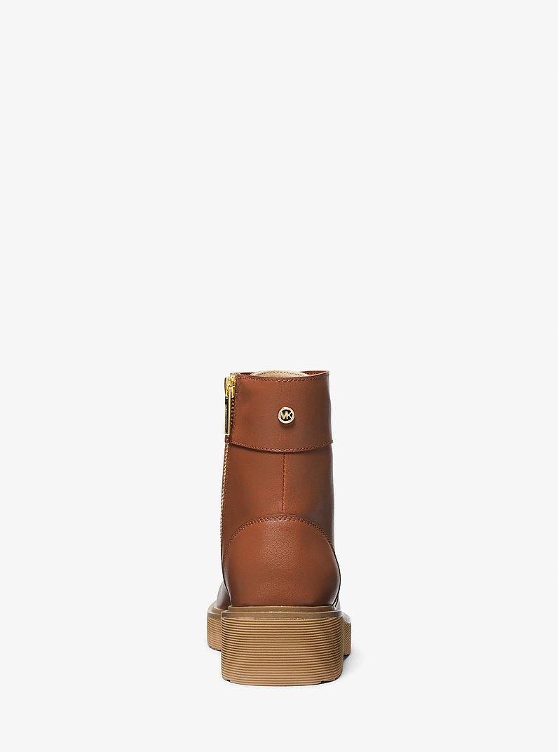 Aniya Combat Boot in LUGGAGE | Michael Kors