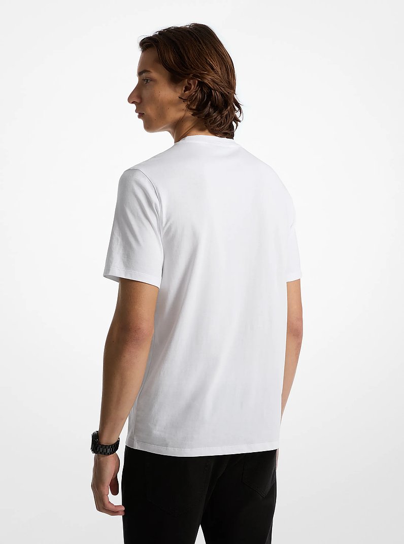 Logo Cotton T-Shirt in WHITE | Michael Kors