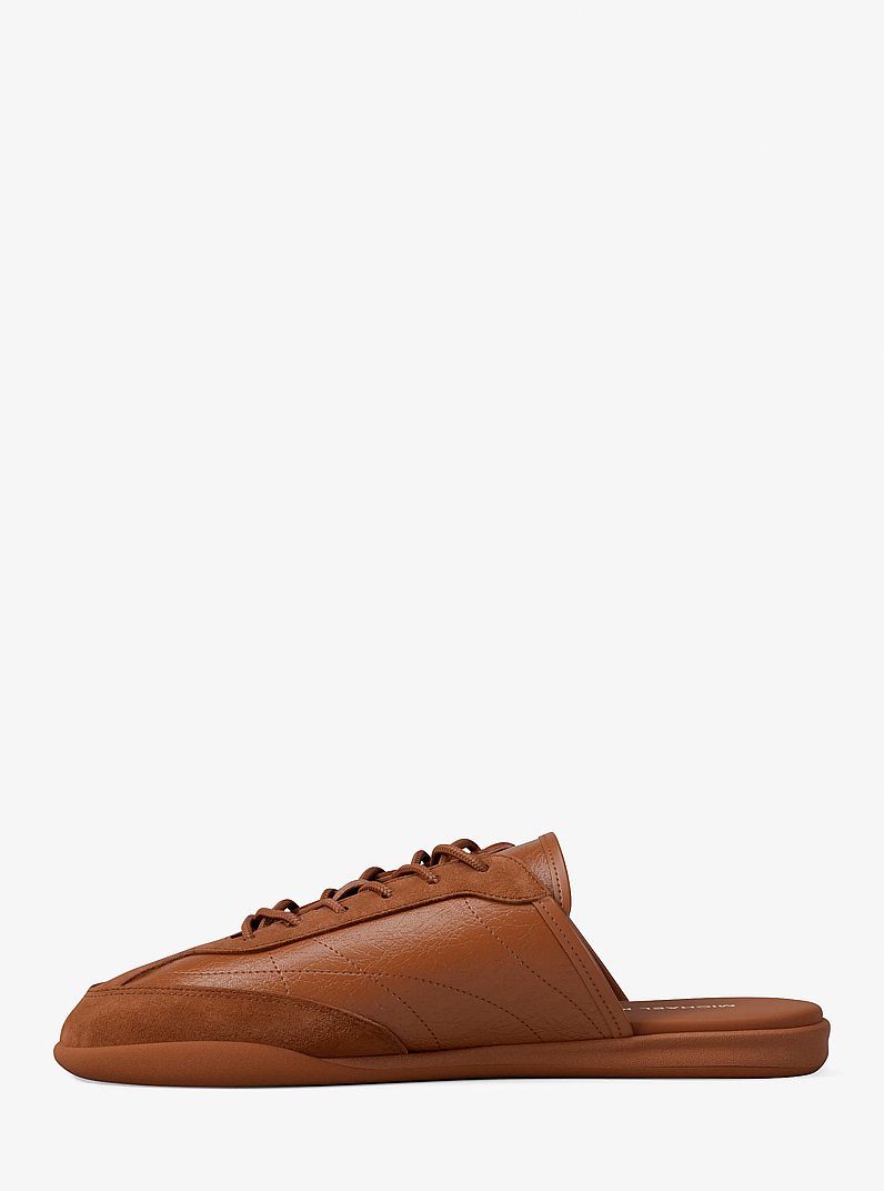 Nolan Leather Mule in LUGGAGE | Michael Kors