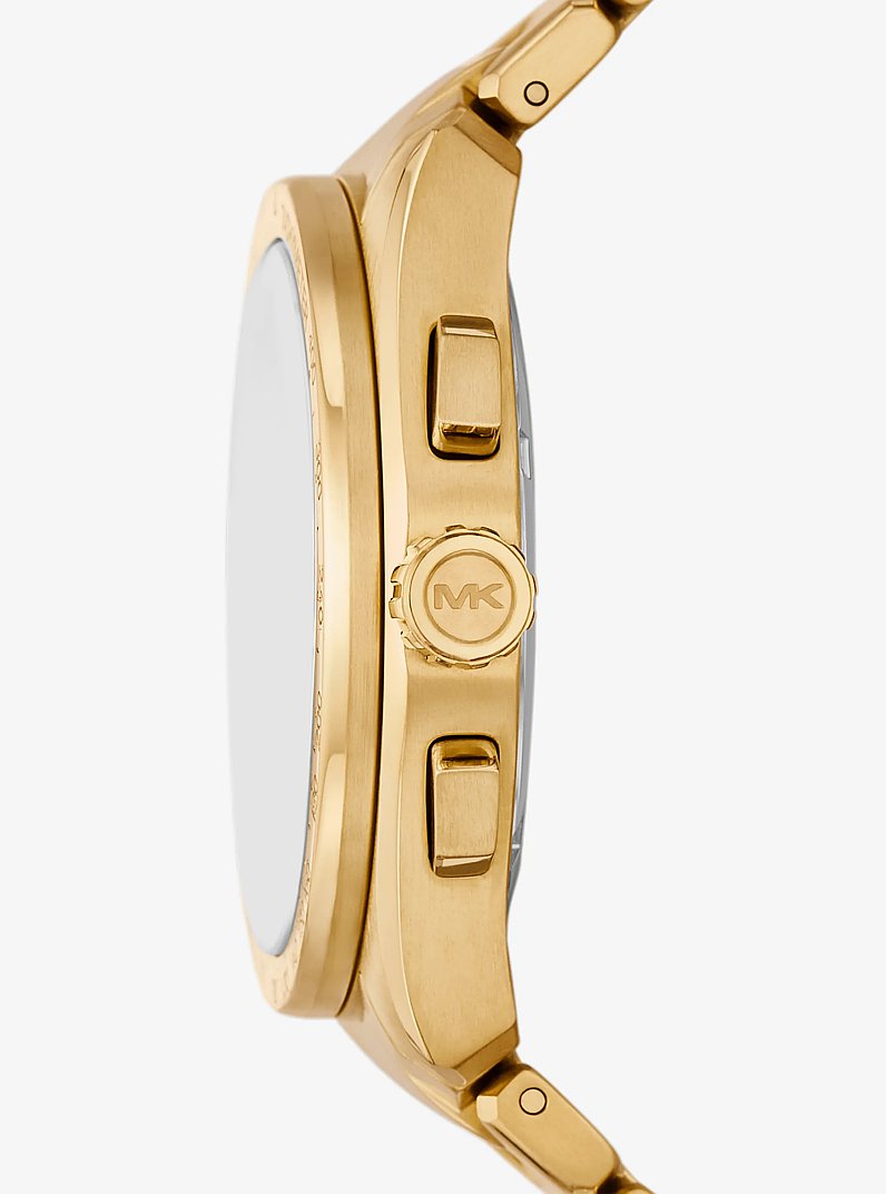 Oversized Accelerator 2.0 Gold-Tone Watch in GOLD | Michael Kors