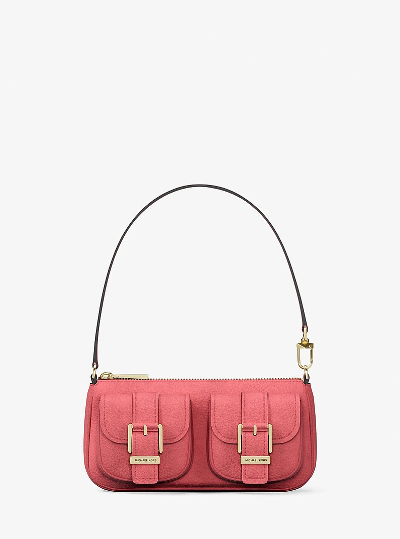 Zoe Small Suede Convertible Pochette in LT BRY SBT | Michael Kors [US]