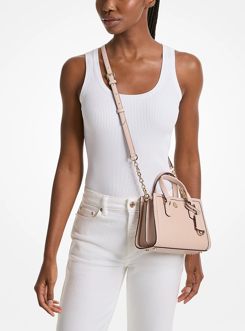 Chantal Extra-Small Pebbled Leather Messenger Bag