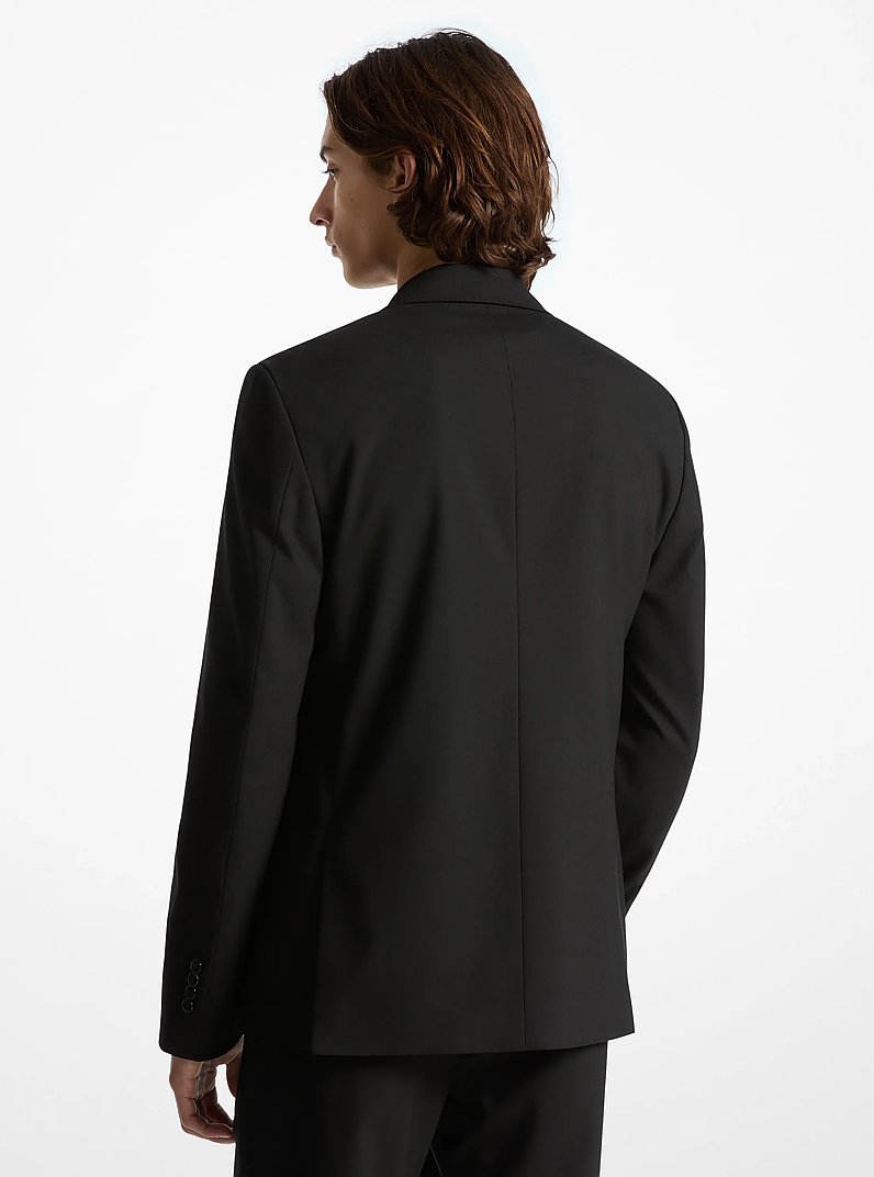 Blazer tailleur technique extensible in NOIR | Michael Kors
