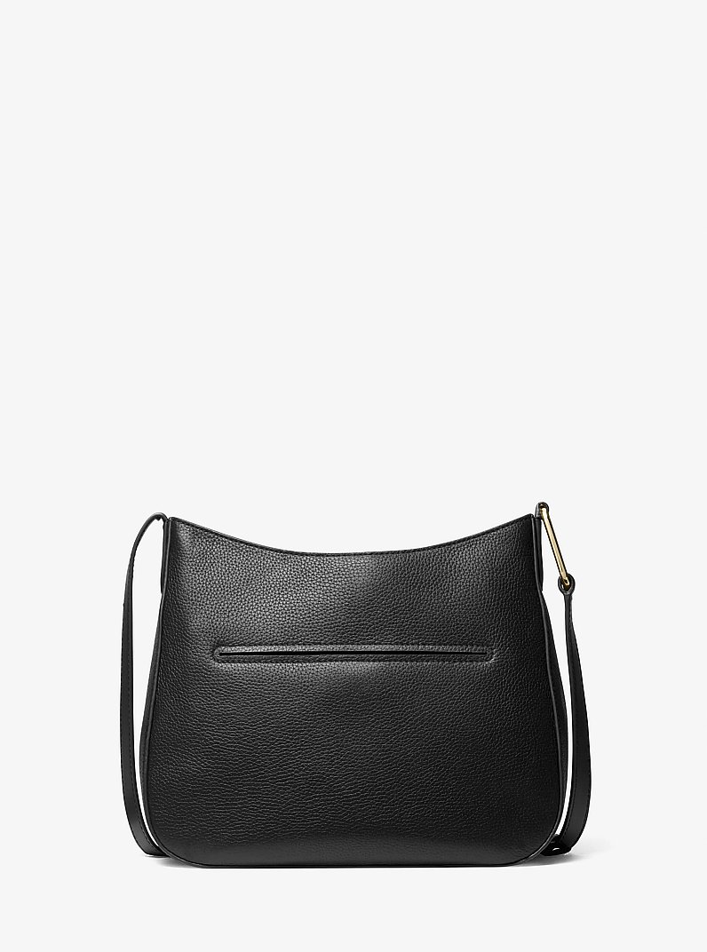 Kensington Large Pebbled Leather Crossbody Bag in BLACK | Michael Kors