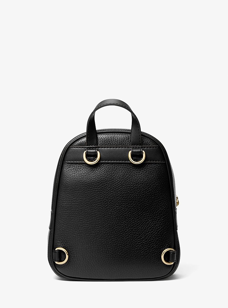 Elliot Extra-Small Pebbled Leather Backpack in BLACK | Michael Kors