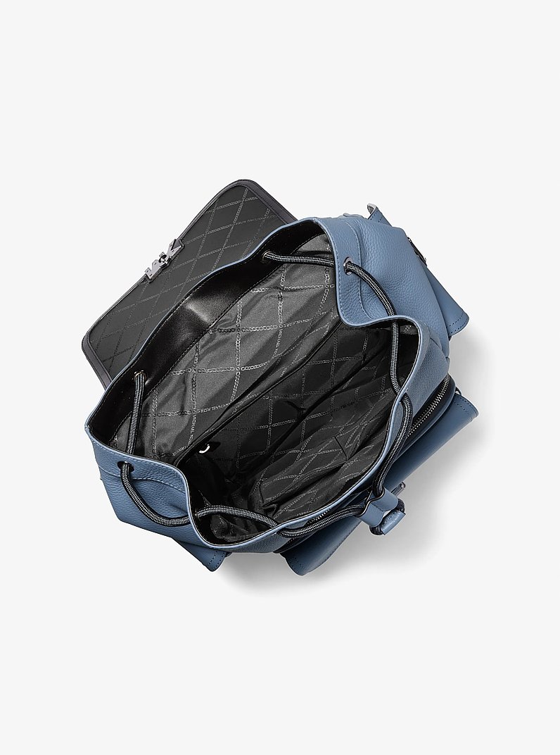 Mochila Hudson de piel in DENIM | Michael Kors