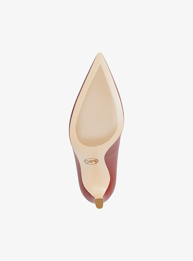 Amara Leather Pump in CRIMSON | Michael Kors