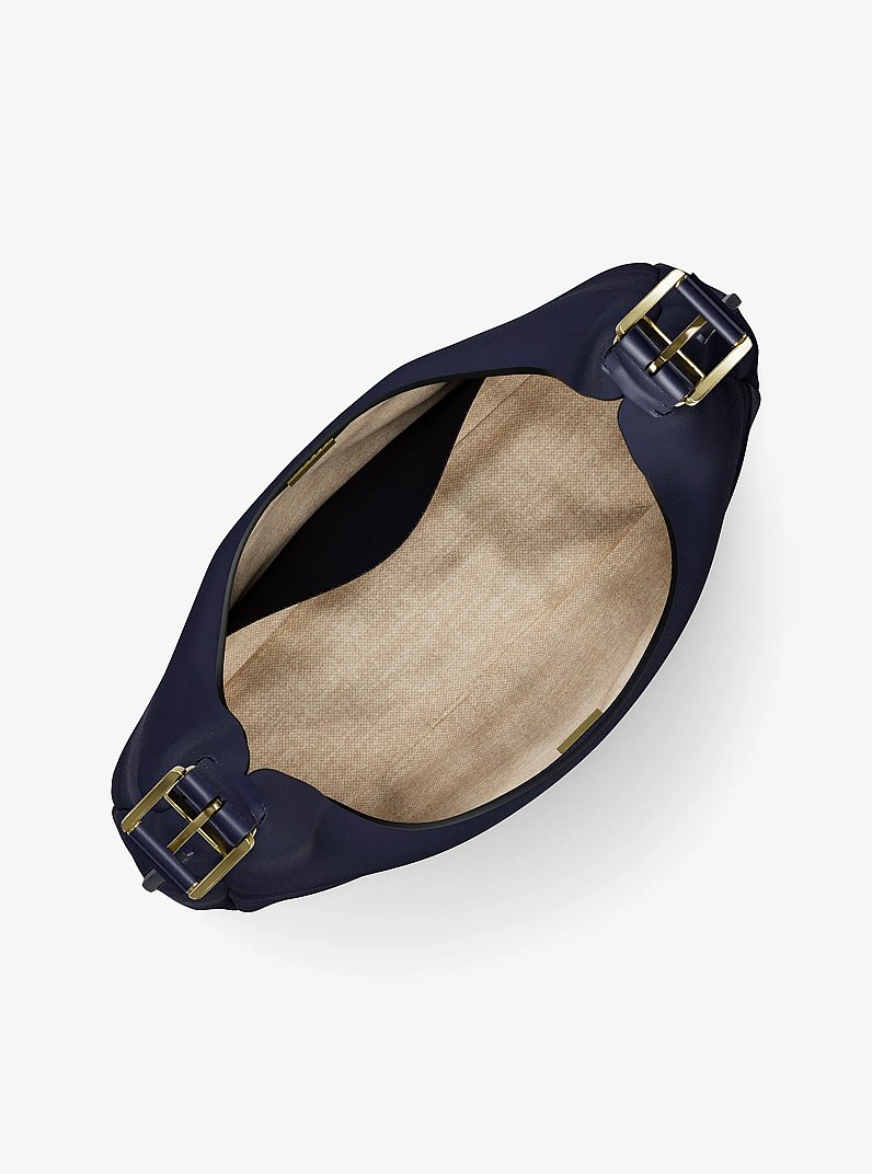 Grand sac port&eacute; &eacute;paule boh&egrave;me Nolita en nubuck in ROBE BLEU BLEU CLAIR | Michael Kors