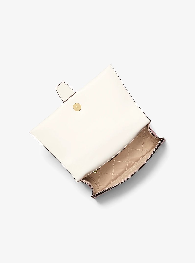 Greenwich Medium Signature Logo Satchel in PWD BLSH MLT - Sale