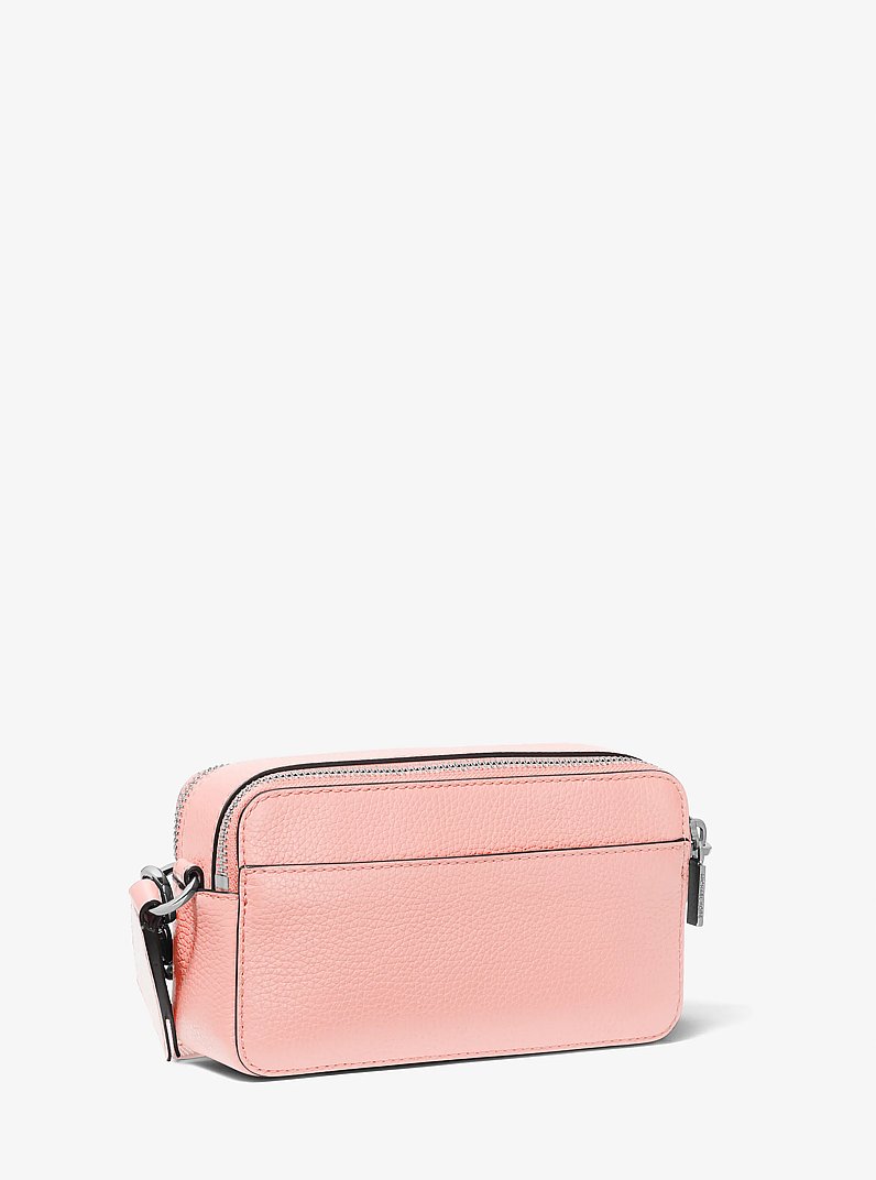 Funda para c&aacute;mara Jet Set peque&ntilde;a de piel granulada con doble cremallera in ROSA | Michael Kors