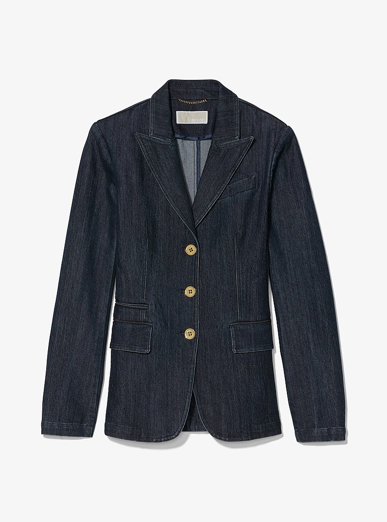Stretch Denim Blazer in RINSE | Michael Kors
