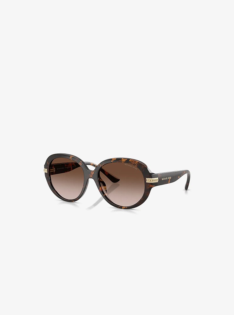 Lunettes de soleil Aquinnah in &Eacute;CAILLE DE TORTUE FONC&Eacute;E | Michael Kors