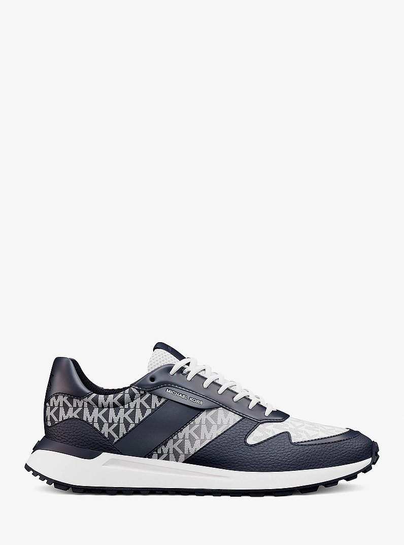 Dax Ombr&eacute; Signature Logo Trainer in NAVY | Michael Kors