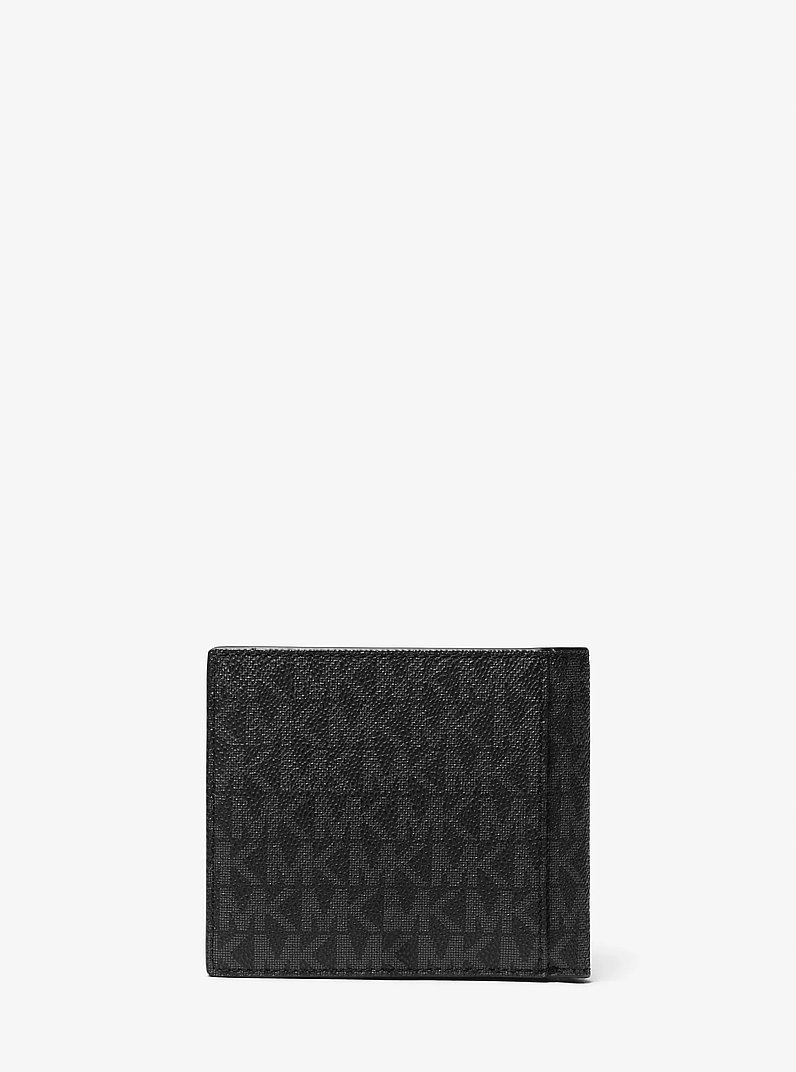 Hudson Signature Logo Billfold Wallet in BLACK | Michael Kors