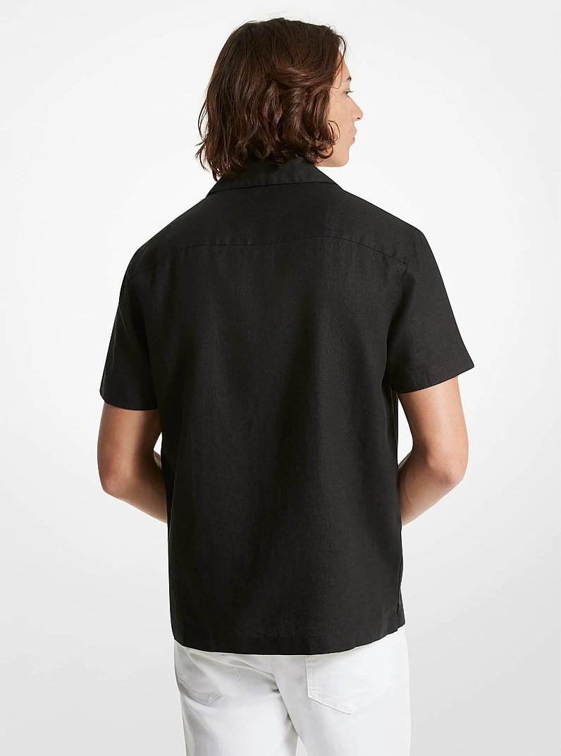 Relaxed-Fit Linen Camp Shirt