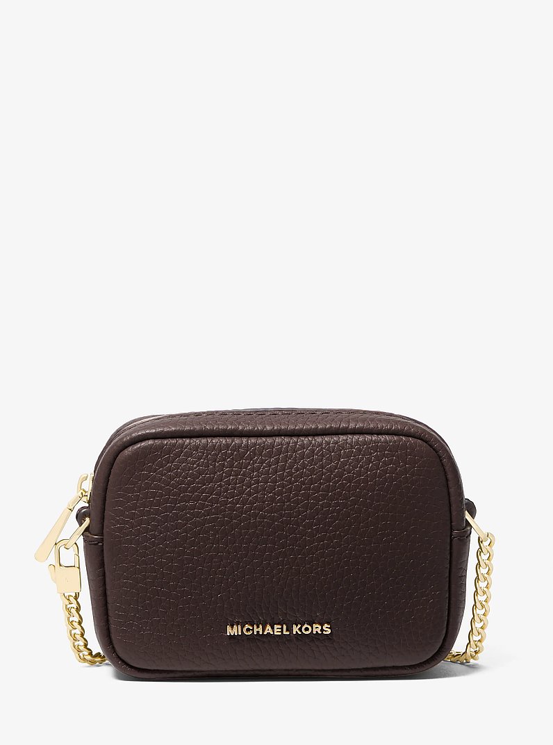 Bryant Leather Bag Charm in CHOCOLATE | Michael Kors