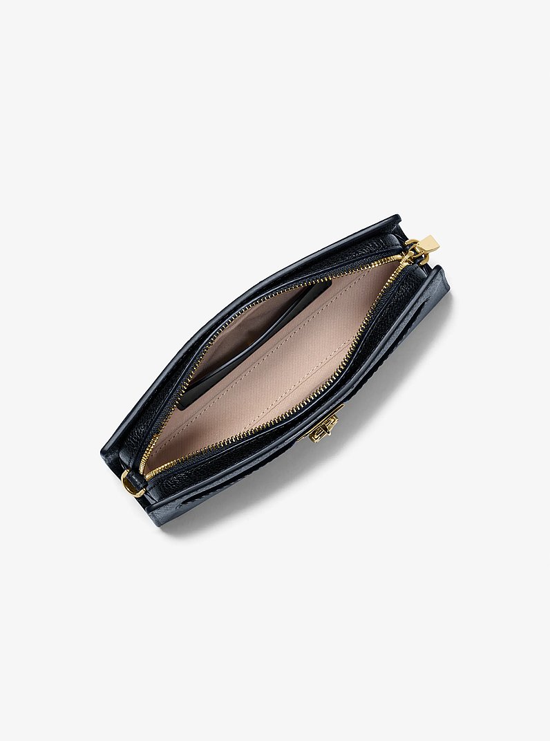 Hamilton Moderne Extra-Small Leather Convertible Crossbody Bag in DRESS BLUES | Michael Kors