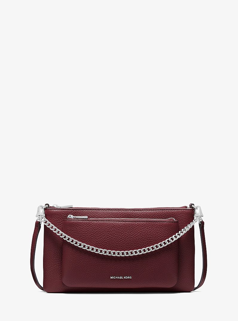 Wandelbare Umh&auml;ngetasche Jet Set Medium aus gekrispeltem Leder in OCHSENBLUT | Michael Kors