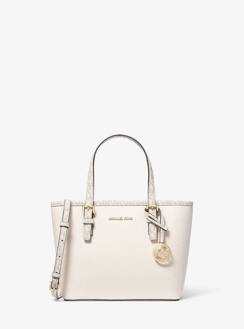 Jet Set Travel Extra-Small Top-Zip Tote Bag in LT CRM MULTI | Michael Kors
