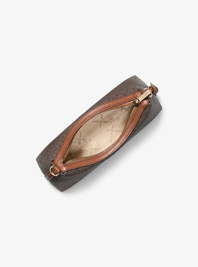Petit sac &agrave; bandouli&egrave;re convertible Sammy &agrave; logo Signature in BRUN | Michael Kors