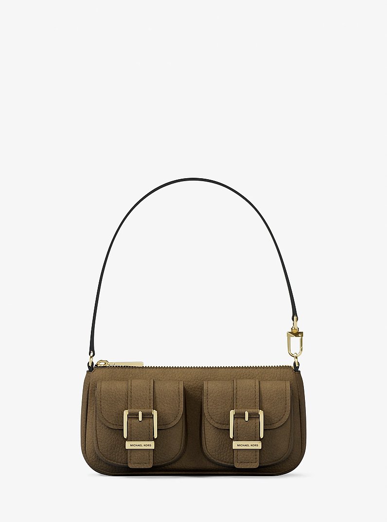 Petite pochette convertible Zoe en su&egrave;de