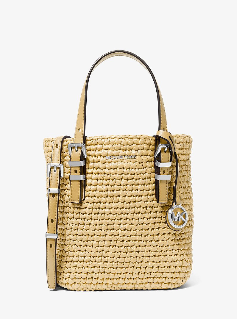 Quinn Extra-Small Hand-Crocheted Crossbody Bag  in NATURAL | Michael Kors