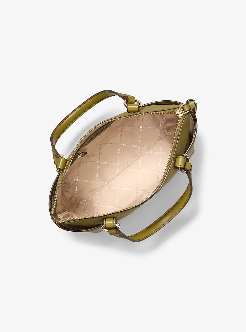 Borsa tote Sullivan piccola in pelle Saffiano con zip superiore