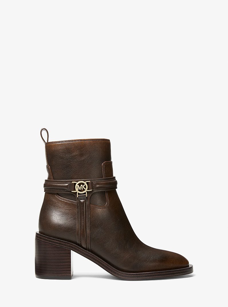 Bota Mindy de efecto curtido in CHOCOLATE | Michael Kors