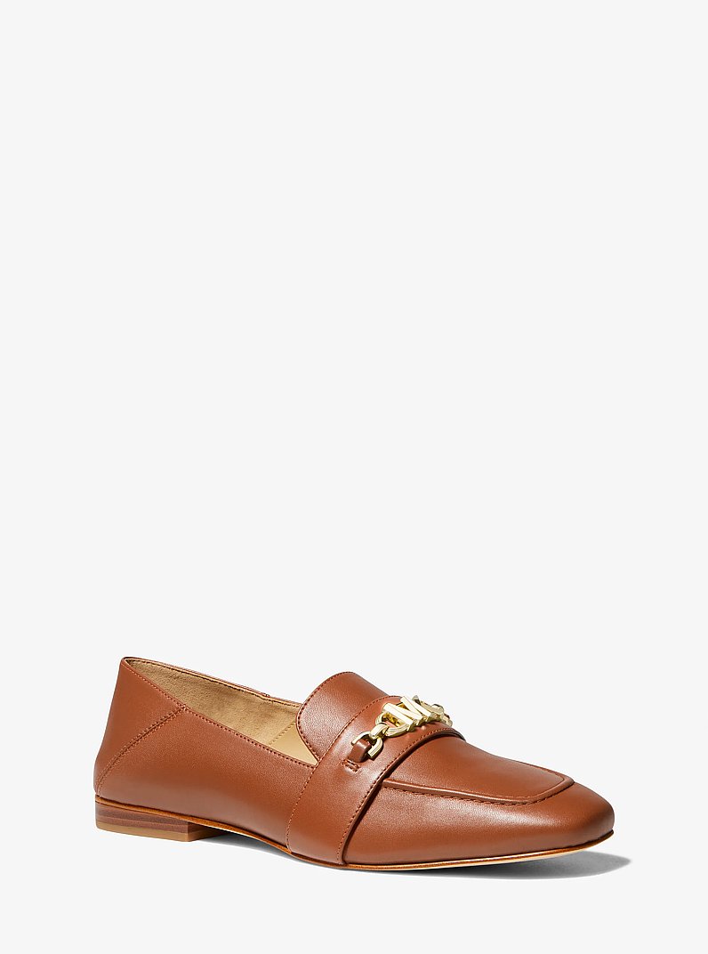 Tiffanie Leather Loafer in LUGGAGE | Michael Kors