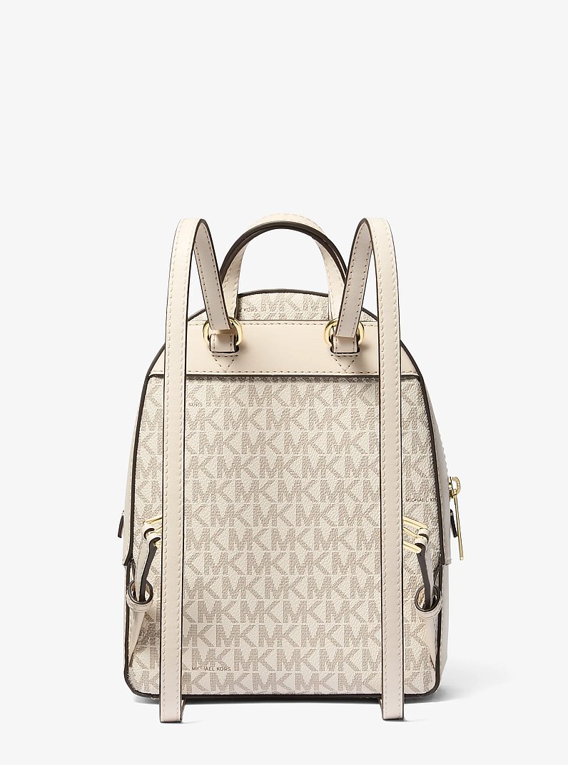 Jaycee Extra-Small Signature Logo Backpack in LT CRM MULTI | Michael Kors