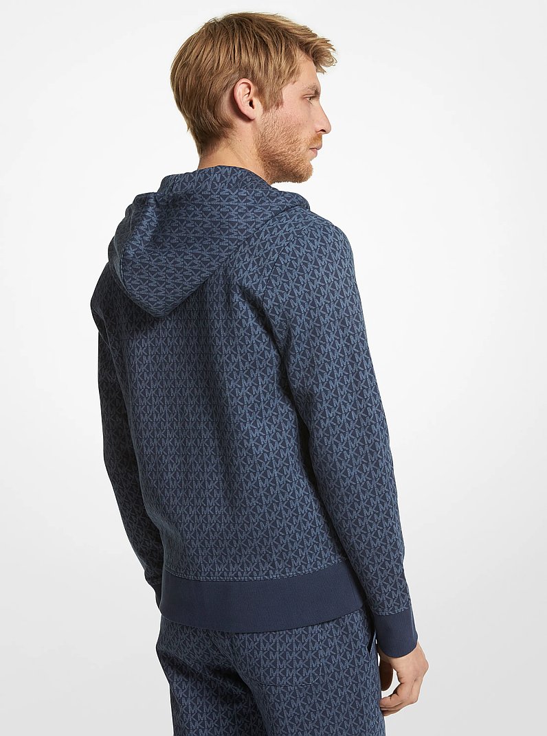 Logo Cotton Blend Zip-Up Hoodie | Michael Kors [US]