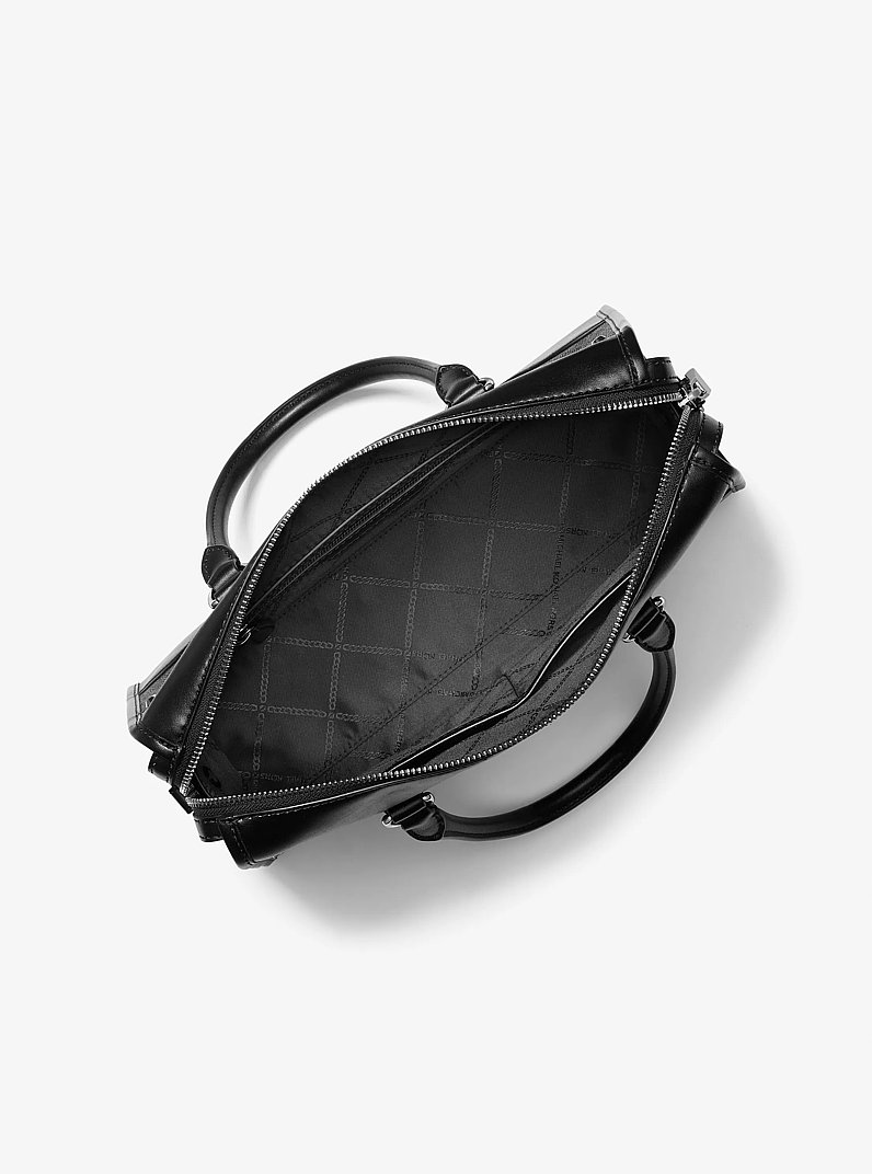 Bolso satchel Harrison mediano con logotipo