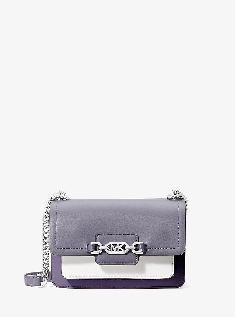 Borsa a tracolla Heather extra-small con logo in COMBO IRIS | Michael Kors