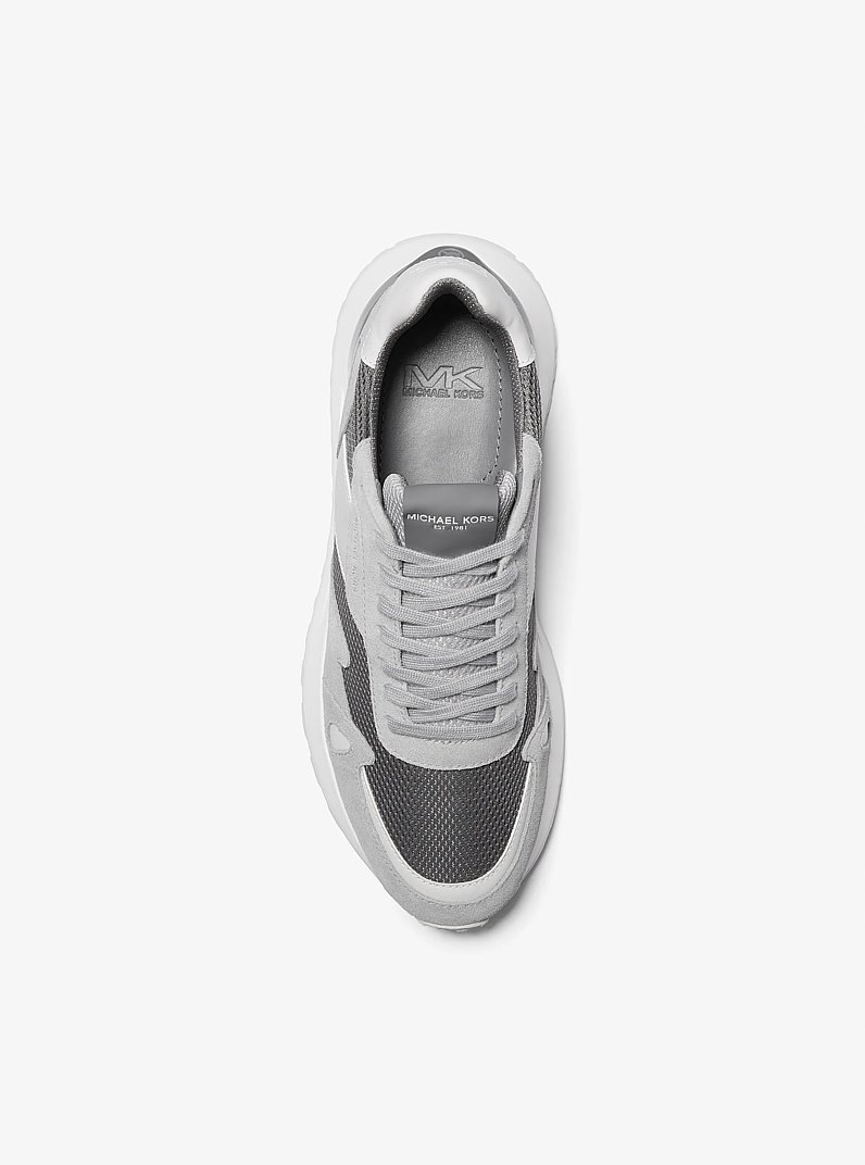 Miles Suede and Mesh Trainer in HEATHER GREY | Michael Kors
