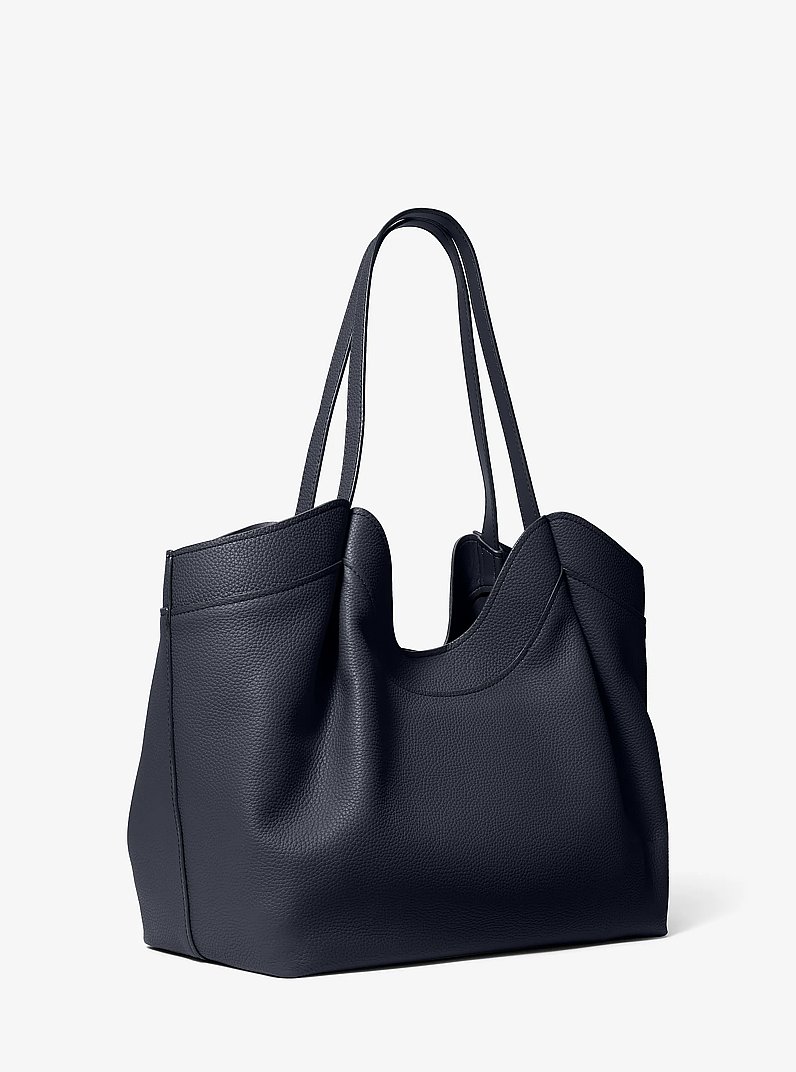 Nolita Large Pebbled Leather Tote Bag in BLACK | Michael Kors [US]