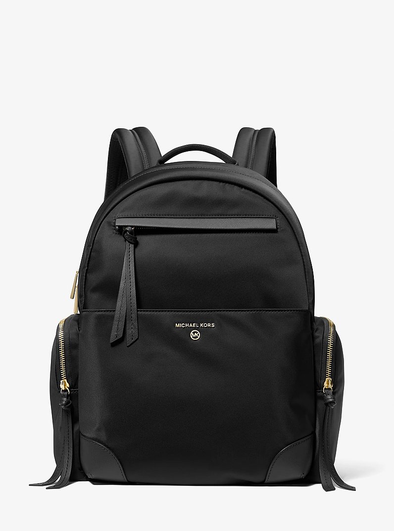 Prescott Large Nylon Gabardine Backpack in BLACK | Michael Kors