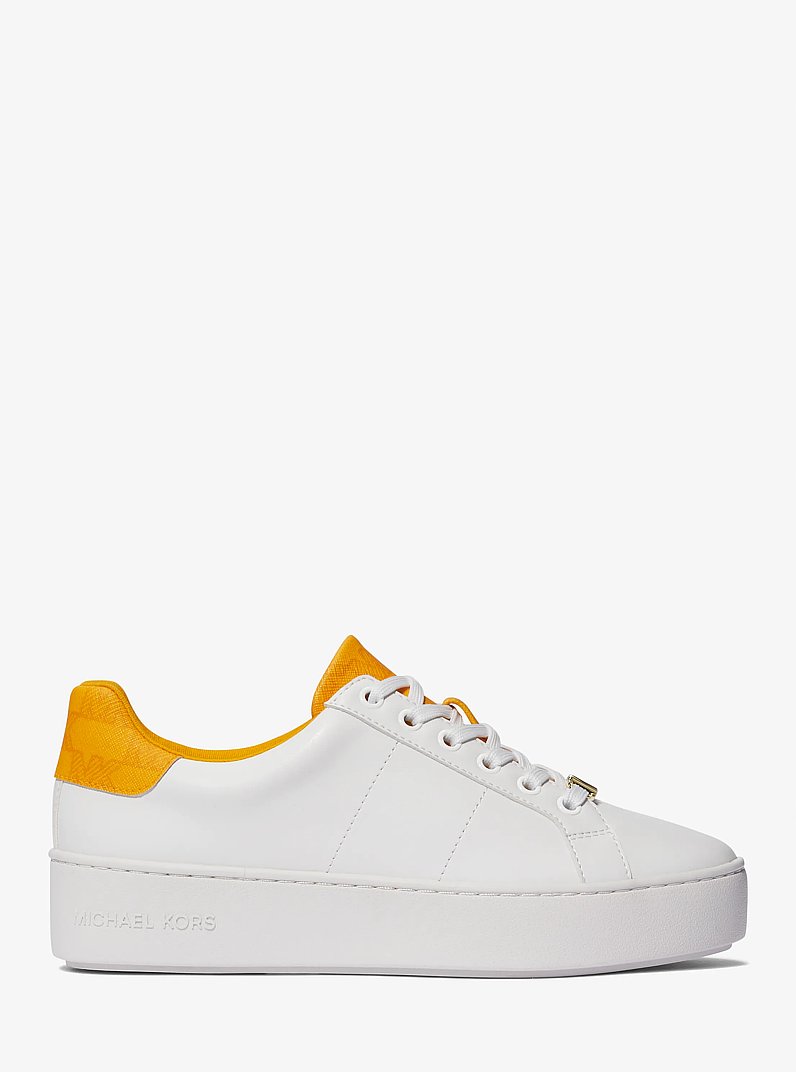 Poppy Logo Trim Sneaker in JASMINE YLLW | Michael Kors