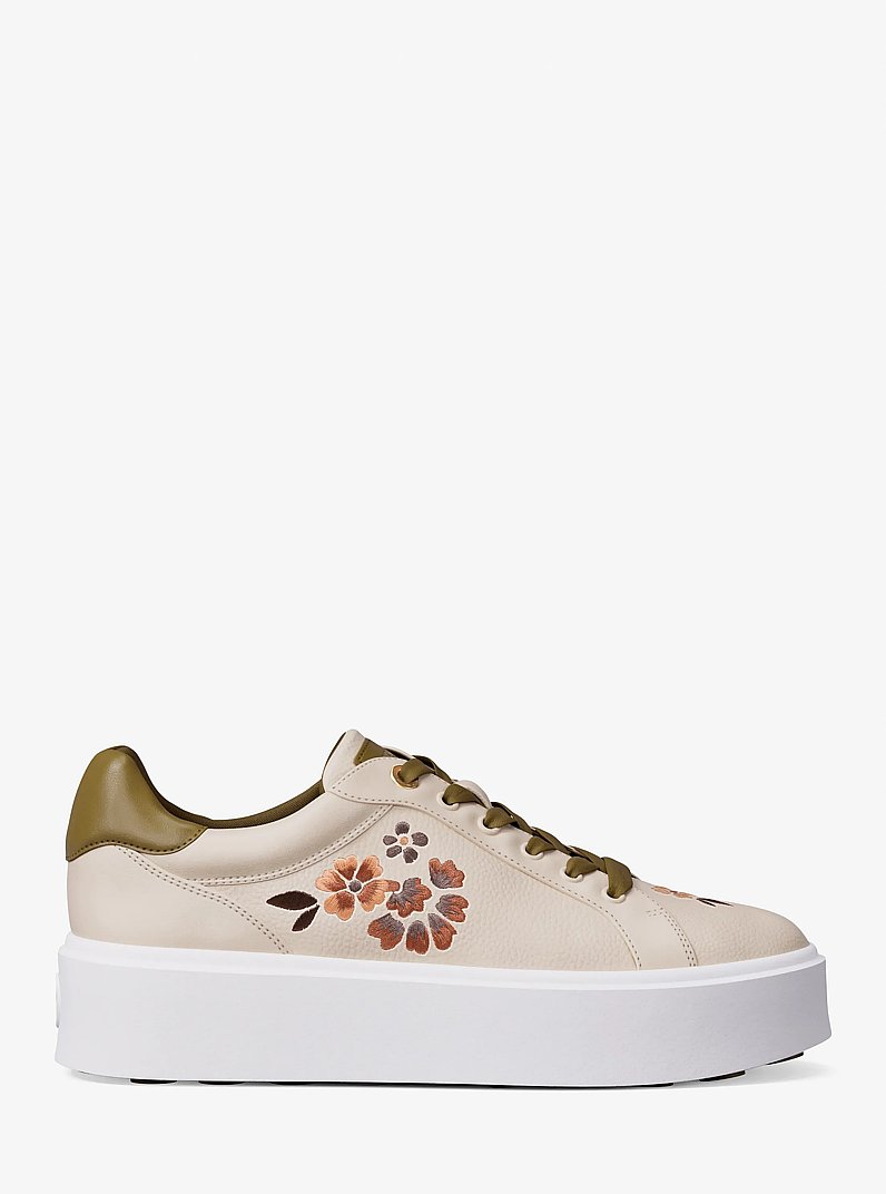Romey Embellished Platform Sneaker in CREAM MULTI | Michael Kors