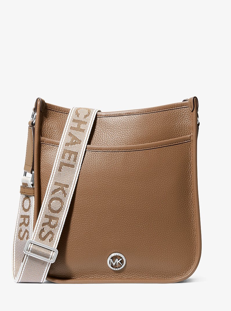 Bolso messenger Luisa grande de piel granulada