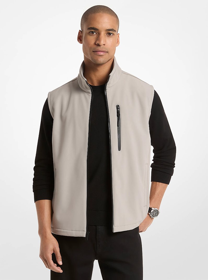 Gilet &agrave; fermeture &eacute;clair in GRIS PERLE | Michael Kors