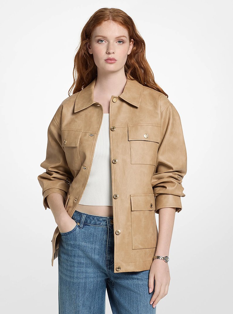 Smooth Barn Jacket in TOFFEE | Michael Kors