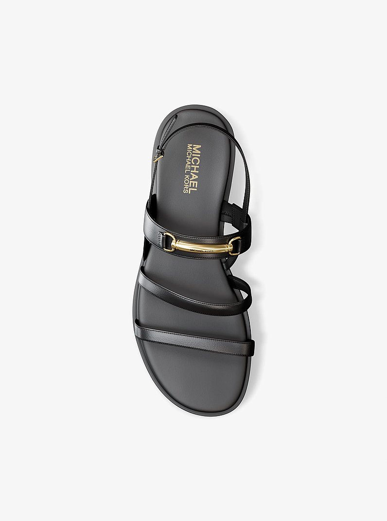 Sandale Carson en cuir in NOIR | Michael Kors