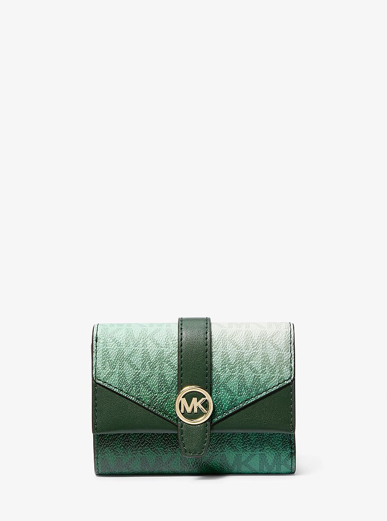 Billetera Greenwich mediana plegable con dise&ntilde;o ombr&eacute; y logotipo exclusivo in MUSGO COMBINADO | Michael Kors