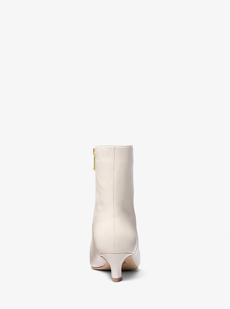 Cosmo Leather Boot in LT CREAM | Michael Kors